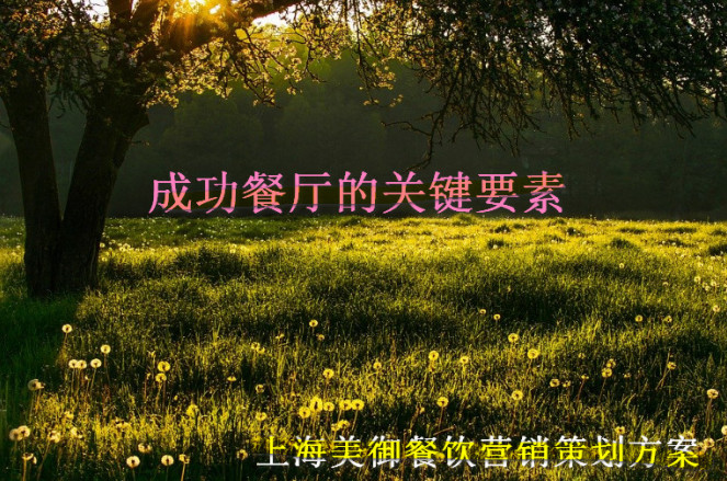 成功餐廳具備的關(guān)鍵要素-餐飲營銷策劃公司方案