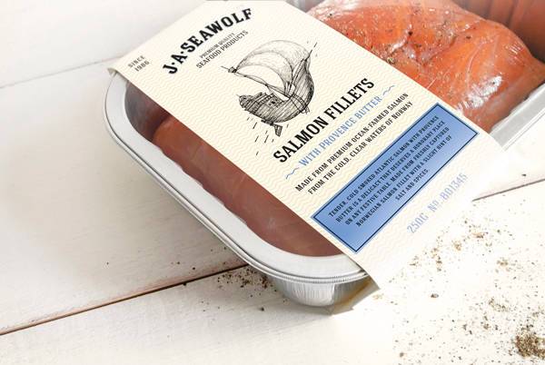 國外海鮮包裝設計